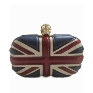 Alexander McQueen Union Jack Skull Clutch